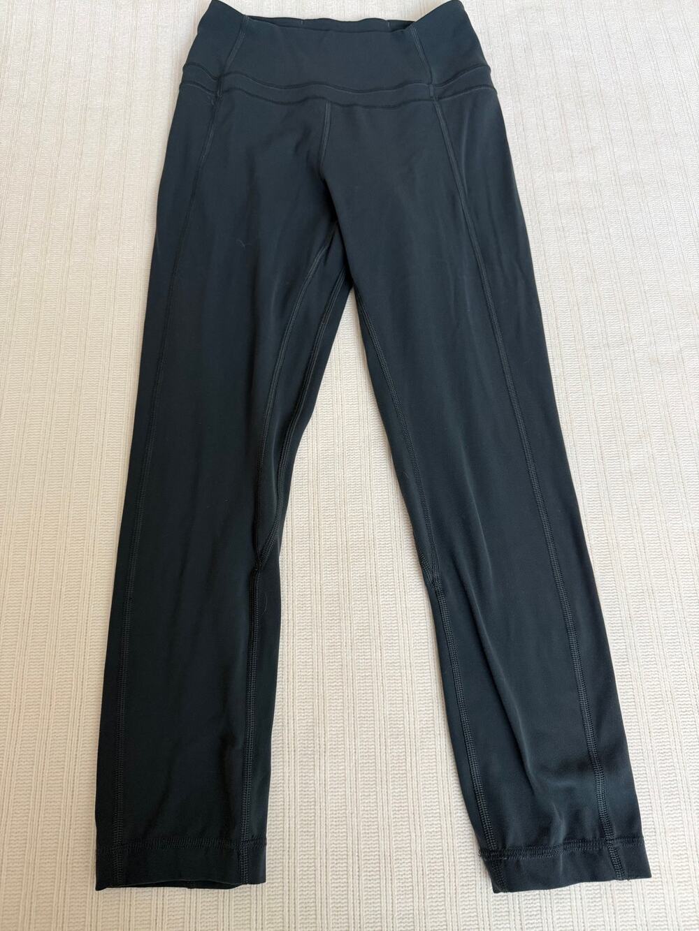 Lululemon All The Right Places Crop II 23" Dark Green Grey Leggings Size 4